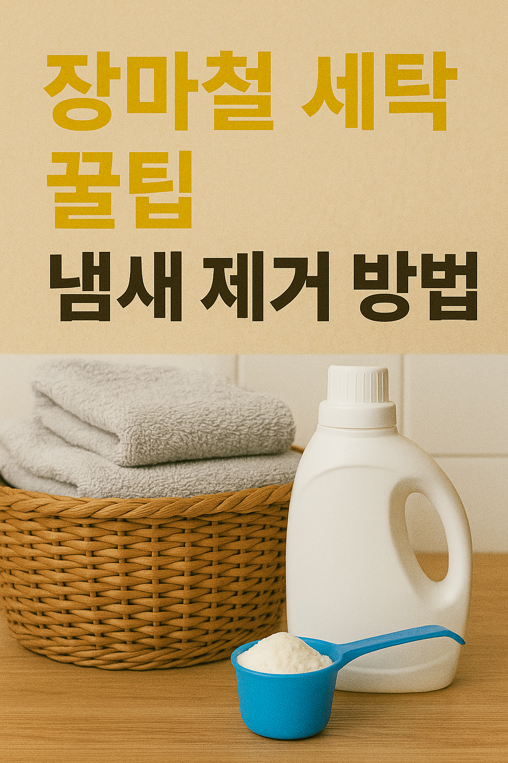 장마철 세탁 꿀팁|냄새 제거 방법