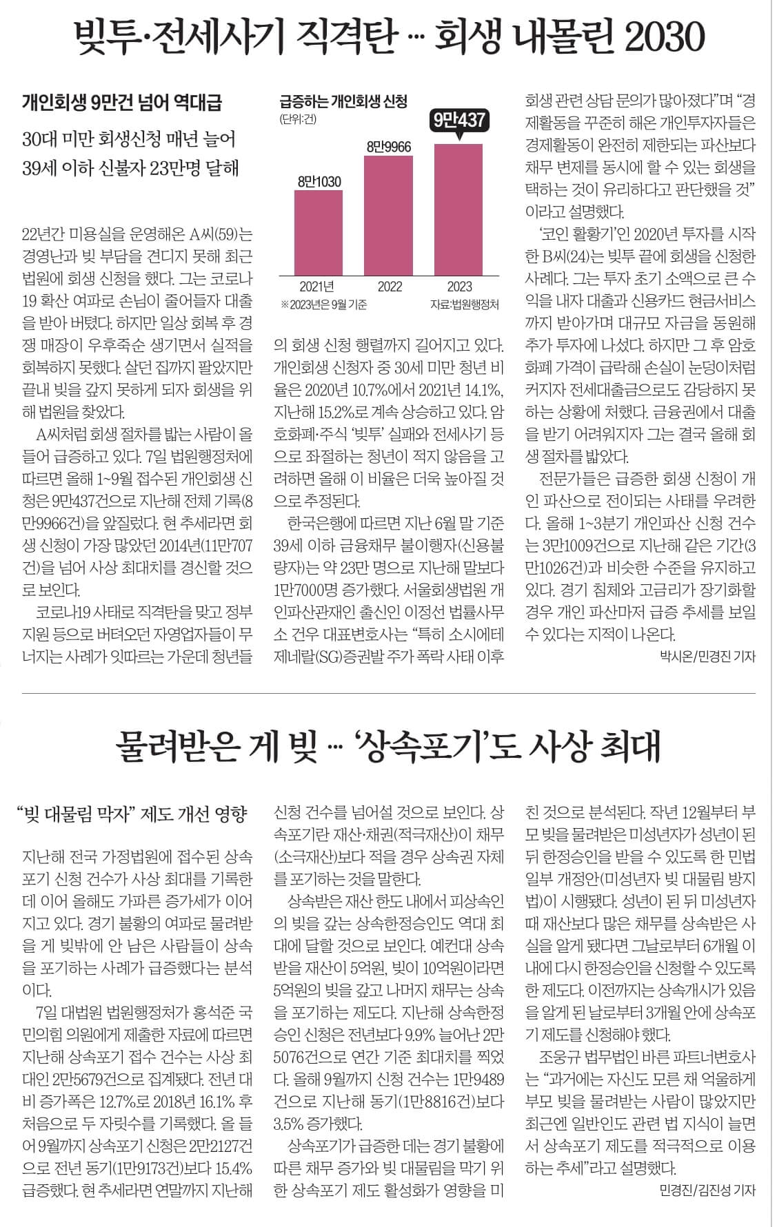 11월 8일 수 경제뉴스 신문스크랩