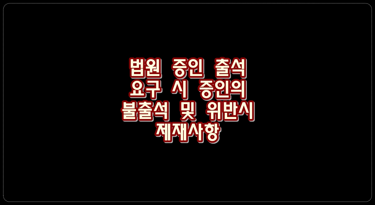 법원-증인-출석-요구