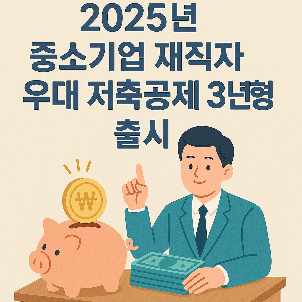 2025년 중소기업 재직자 우대 저축공제 3년형! 내일채 출시움공제, 청년도약계좌와 비교