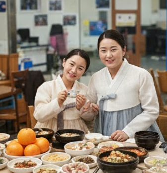 용돈 교육을 하는 어머니의 모습