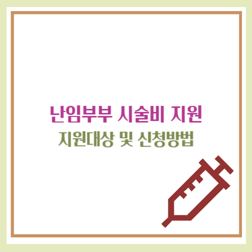 난임부부 시술비 지원