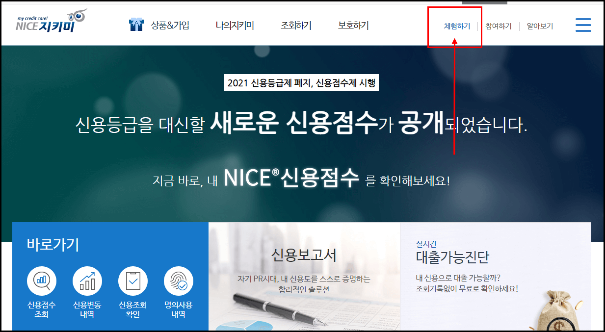 나이스-지키미-신용조회방법1