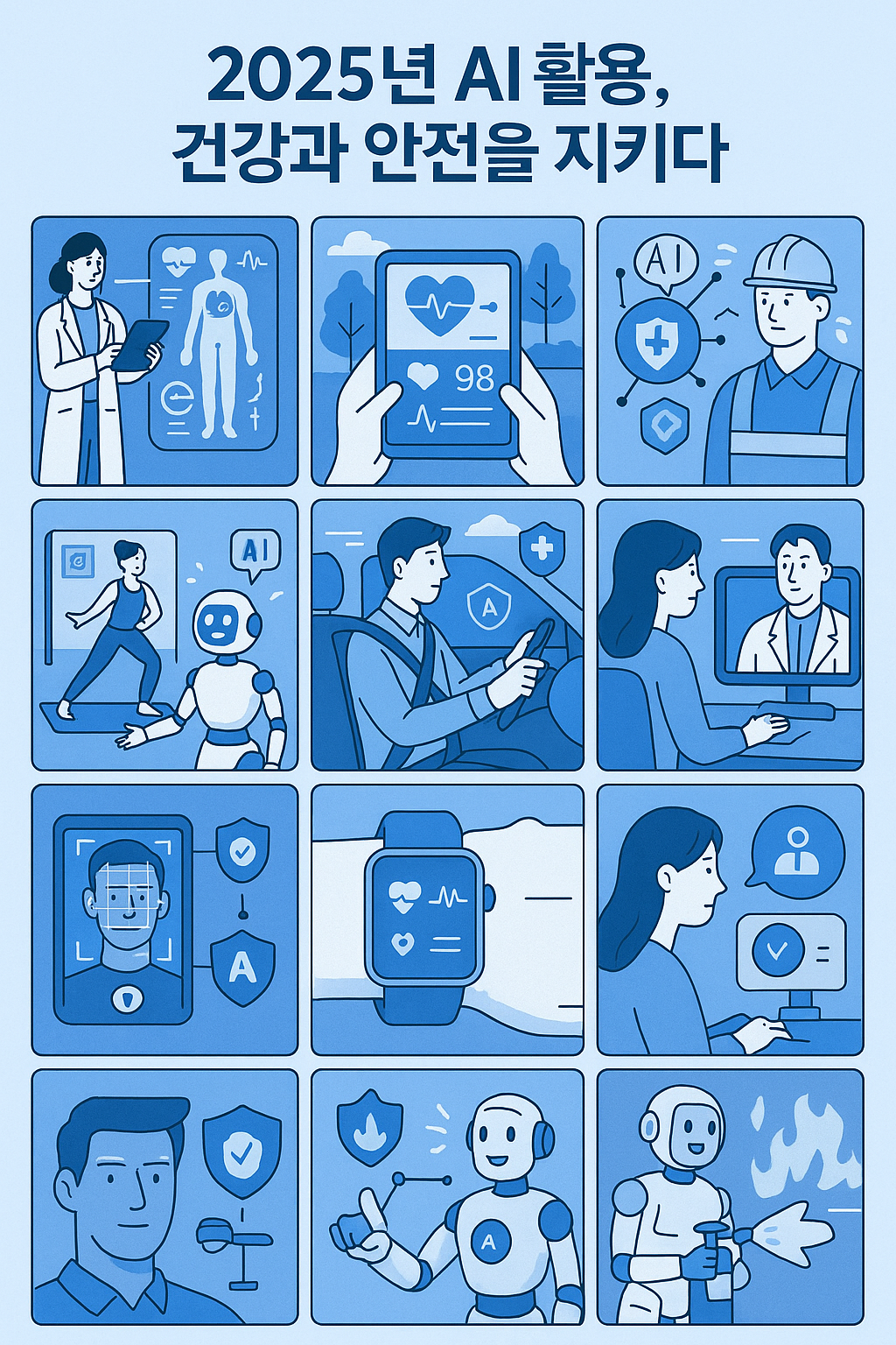 2025년 AI 활용, 건강과 안전을 지키다
