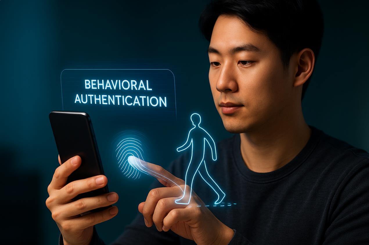 행동 패턴을 기반으로 사용자를 인식하는 AI 인증 장면