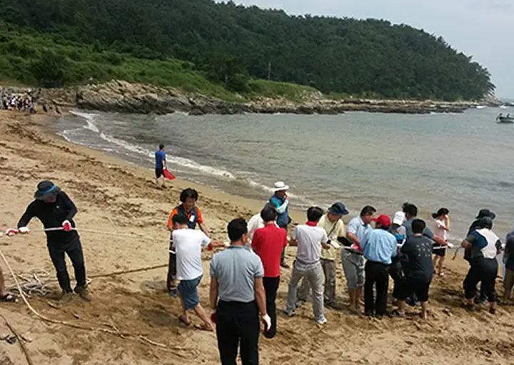 후릿그물 체험