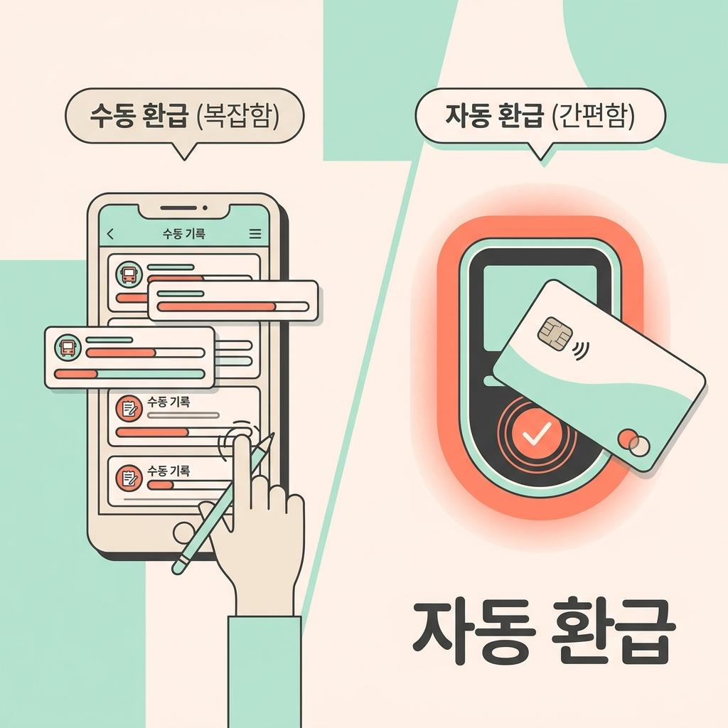 기존 제도의 불편함과 K-패스의 태그 기반 자동 적립 시스템