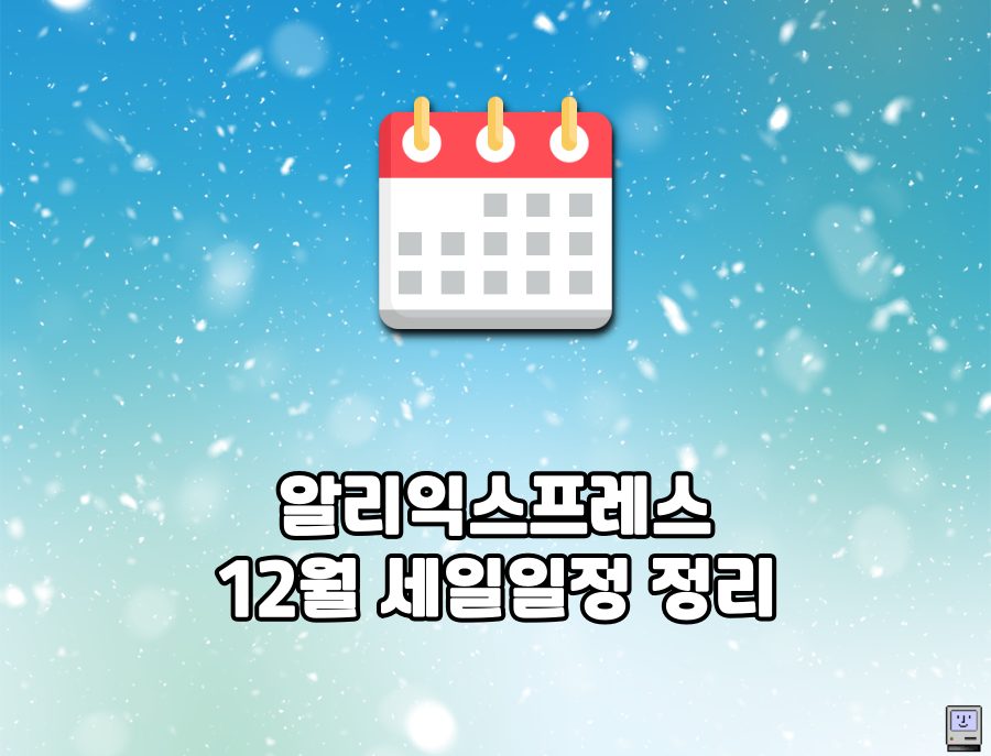 알리 12월 세일 일정