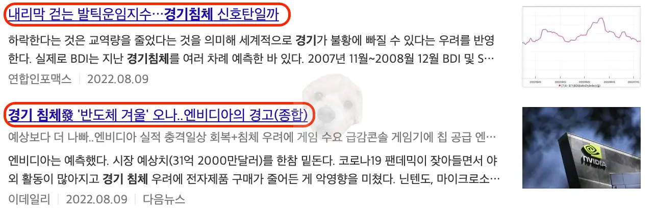 경기침체 관련 뉴스1