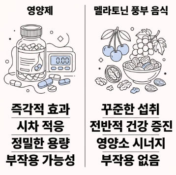 멜라토닌 많은 음식