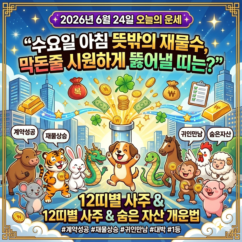 6월24일 오늘의 운세