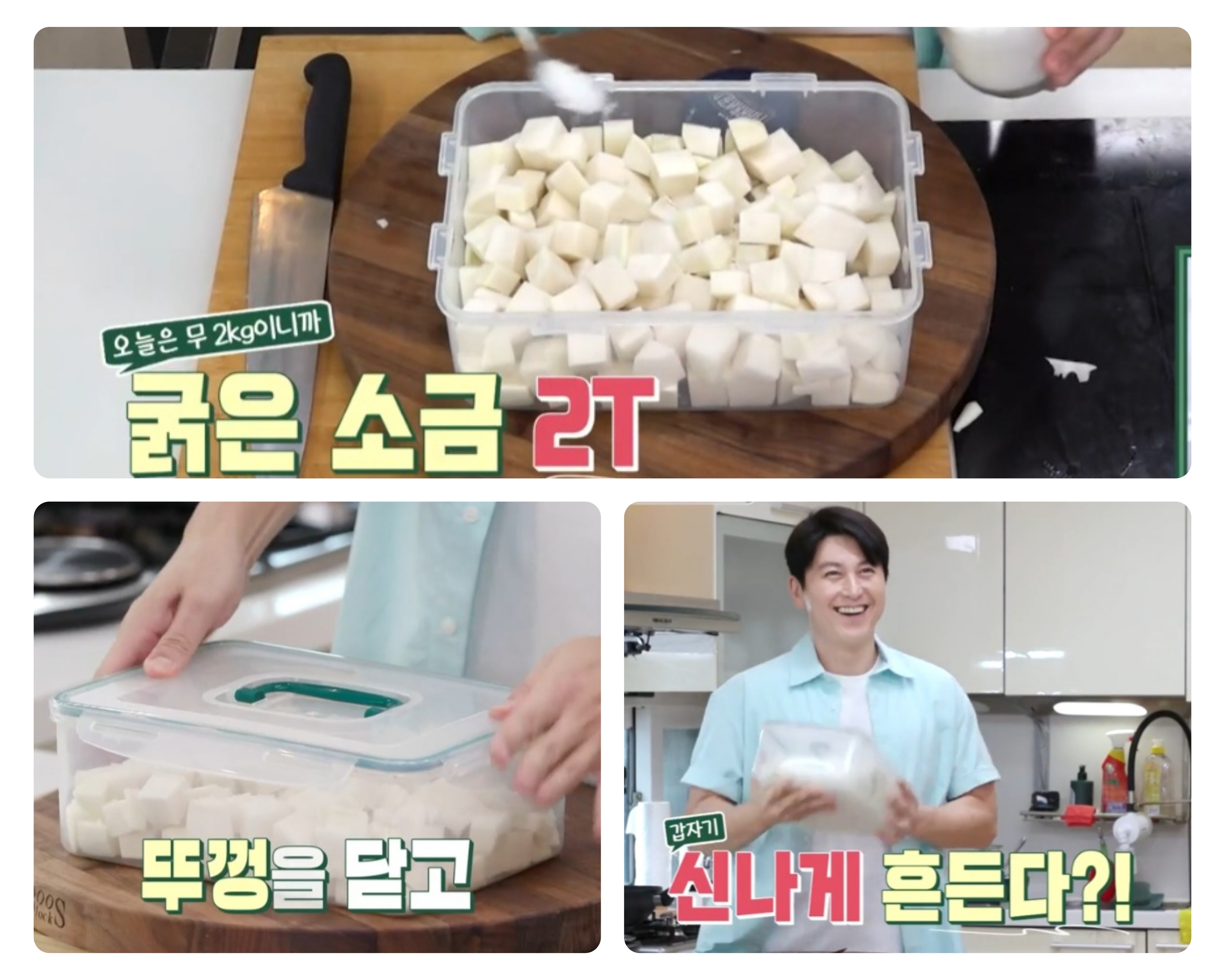 깍두기 담그기
