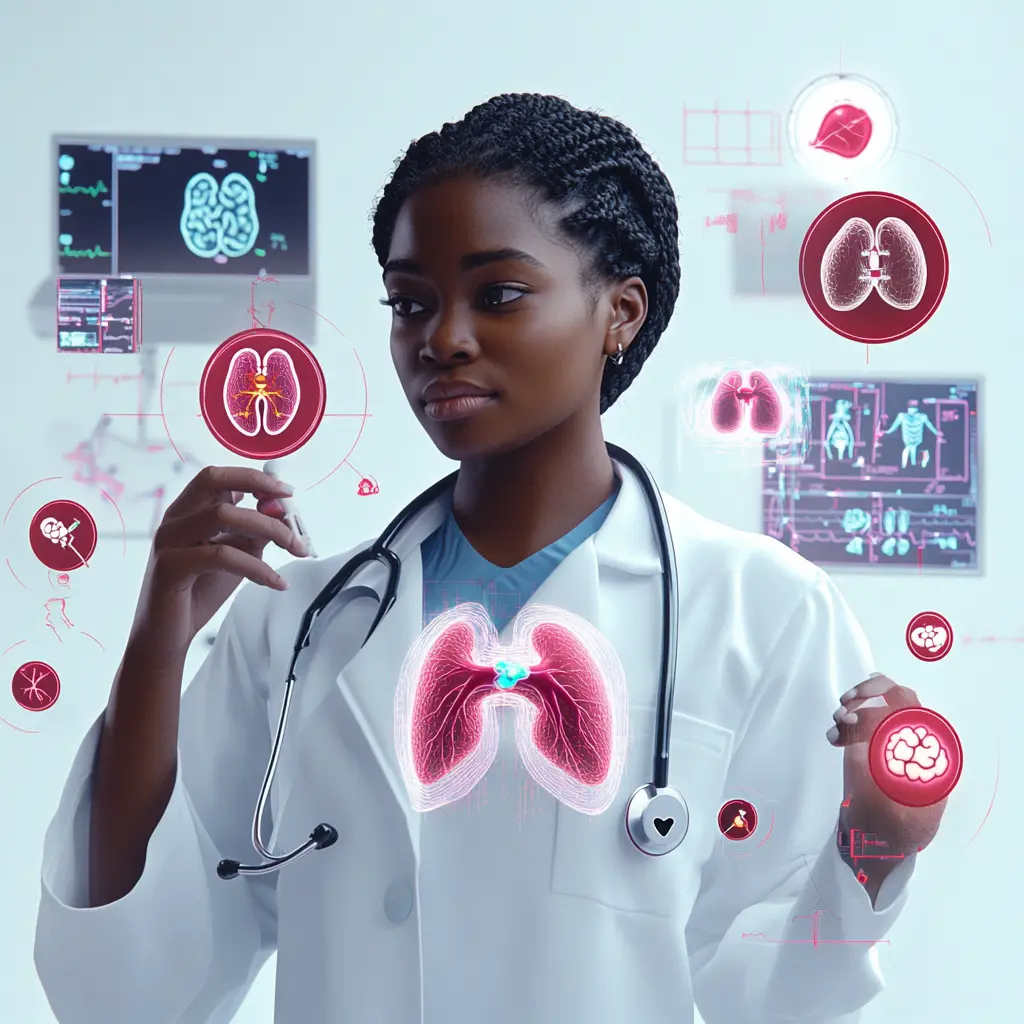 신장(콩팥) 건강 관리하는 의사 이미지