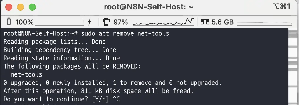 sudo apt remove