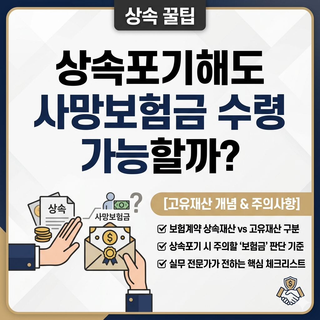 상속포기해도 사망보험금 수령 가능할까?