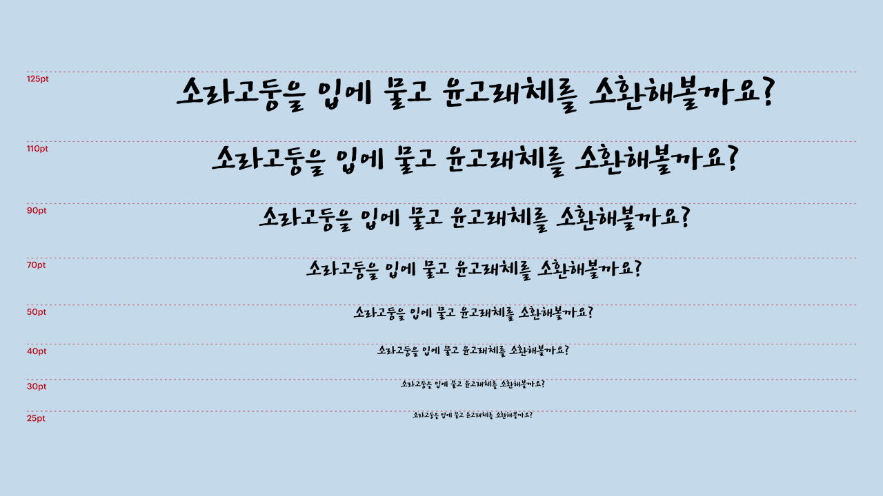 폰코 FONCO 5월 추천폰트 무료폰트 윤고래체