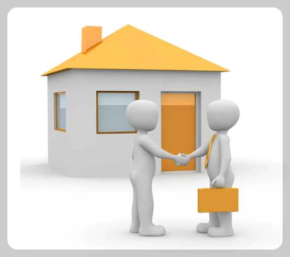 부동산 중개인 고객 악수