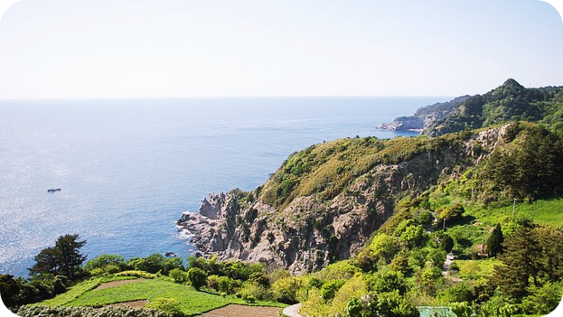 울릉도 산과 바다