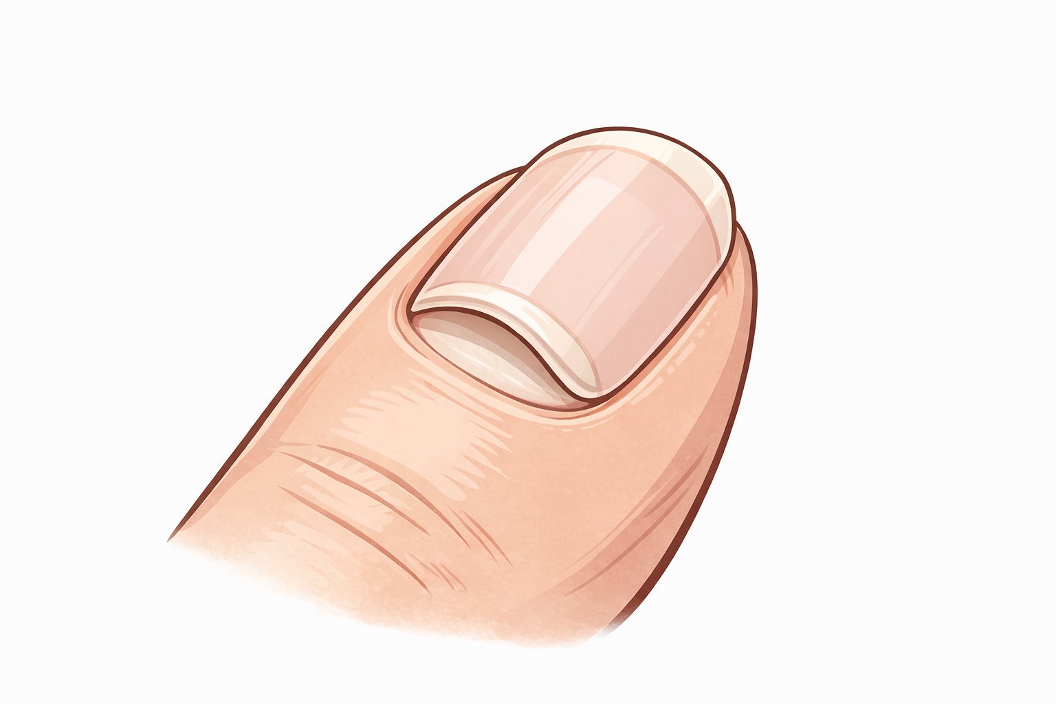 손톱이 하얗게 뜨기 시작했을 때, 대부분 사람들이 처음에 하는 착각