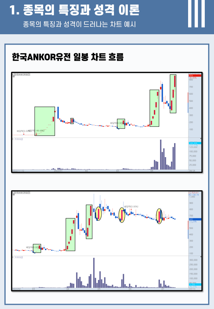 종목의 특징과 성격 이론 전자책 1)