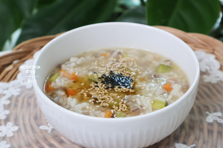 소고기야채죽