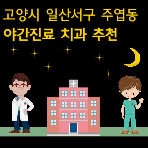 고양시 일산서구 주엽동 치과 야간진료 병원 추천