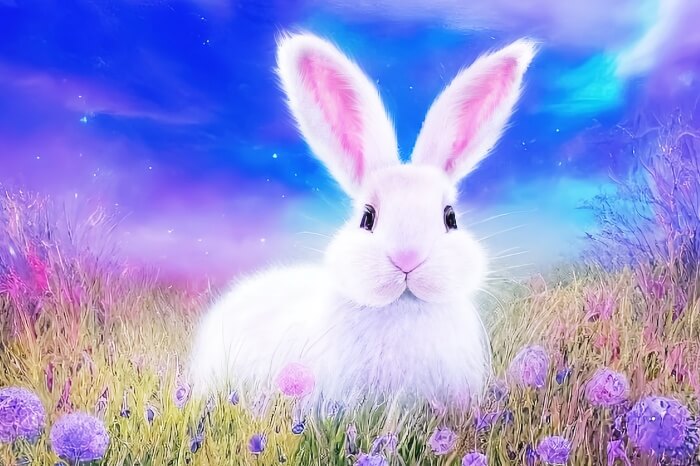 몽환적인-분위기속-토끼