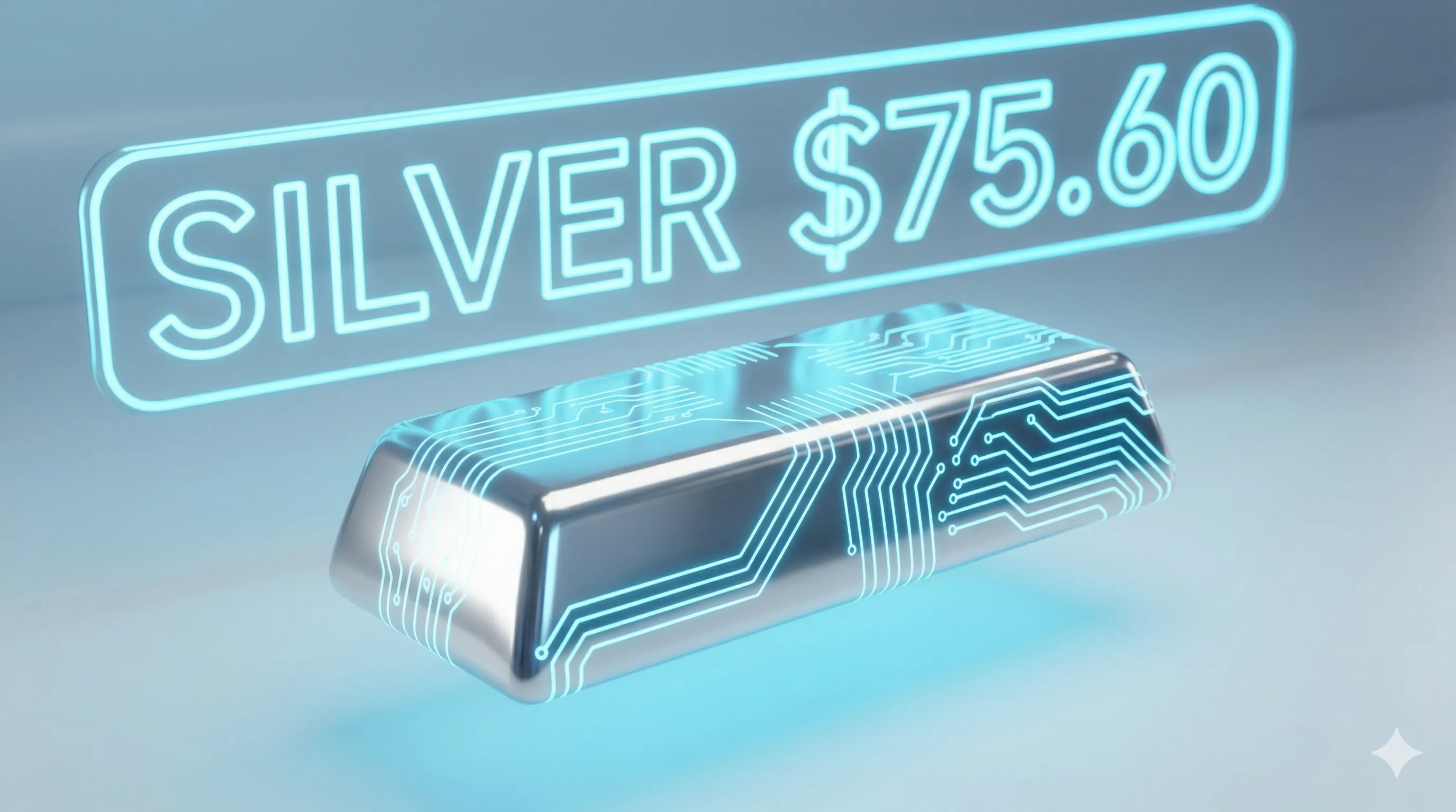 은 75.60달러 돌파: AI 인프라와 태양광 수요가 만든 실물 은 숏스퀴즈 시나리오 대표 이미지 by Finory