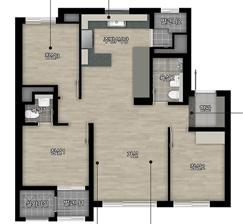 힐스테이트-관악센트씨엘-평면도-59A