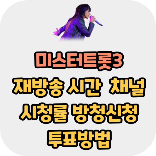 미스터트롯3 재방송 시간 채널 번호