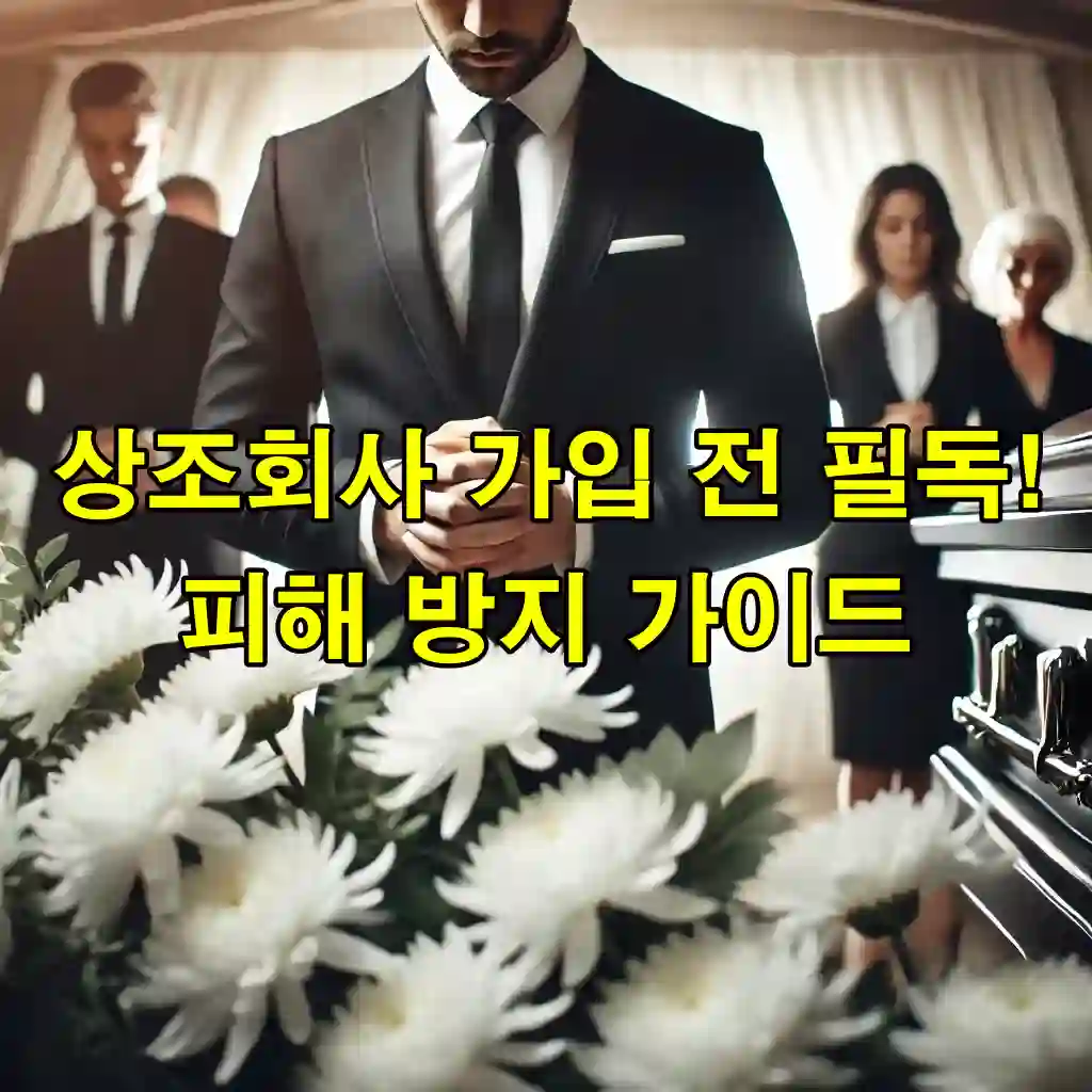 상조회사 가입 전 필독! 피해 방지 가이드