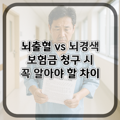 뇌출혈 vs 뇌경색 보험금, 청구 시 꼭 알아야 할 차이