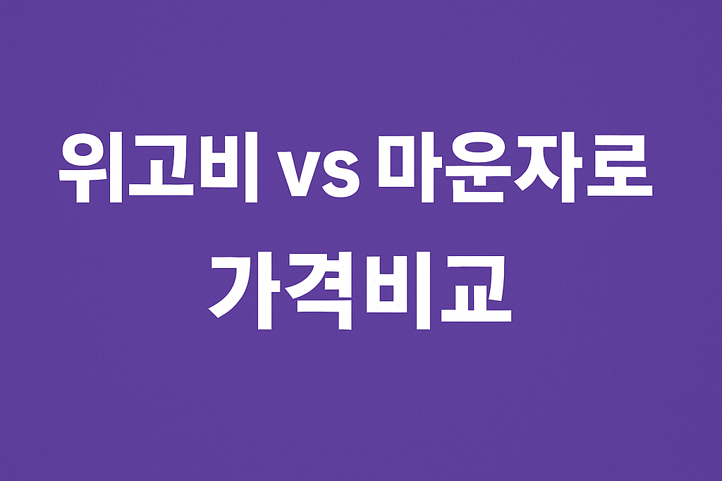 위고비 뜻 부작용 효능 효과 처방 가격