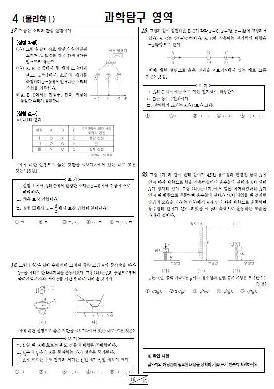 2021-11월-고2-모의고사-물리학 1-기출문제-다운