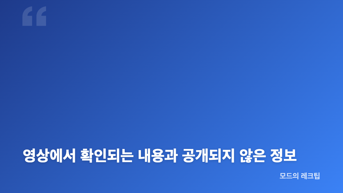 양나래 변호사 결혼식 브이로그에서 확인되는 내용