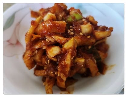 무말랭이무침1