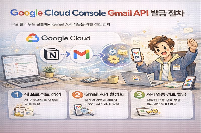 Google Cloud Console로 Gmail API 연동하는 방법 관련 이미지