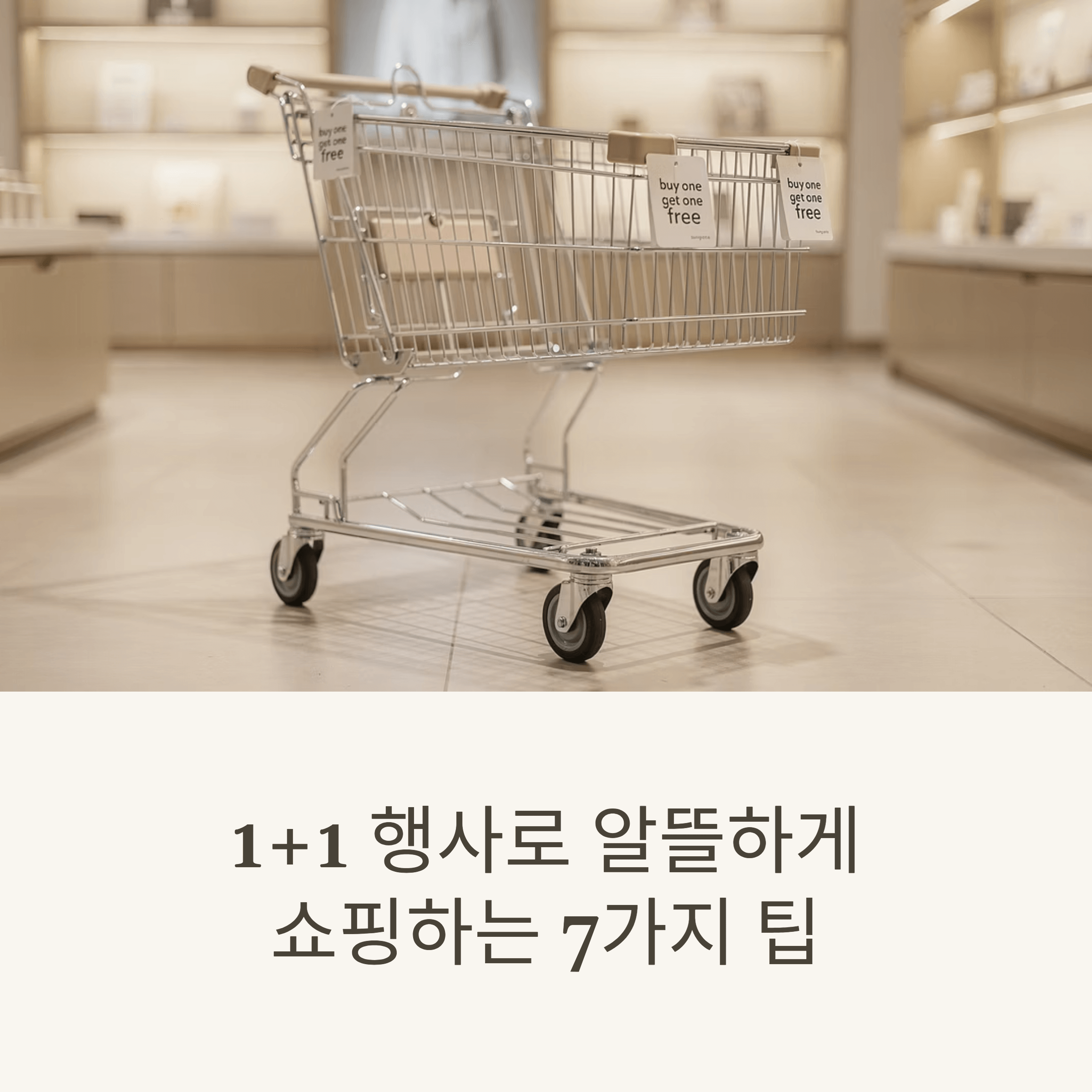 1+1 행사로 알뜰하게 쇼핑하는 7가지 팁