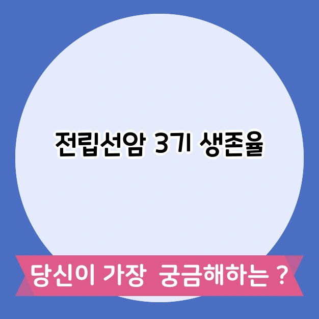 전립선암 생존율과 치료법