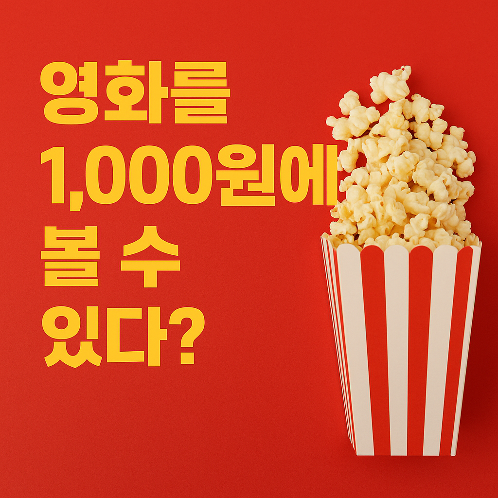 영화를 단돈 1,000원에?