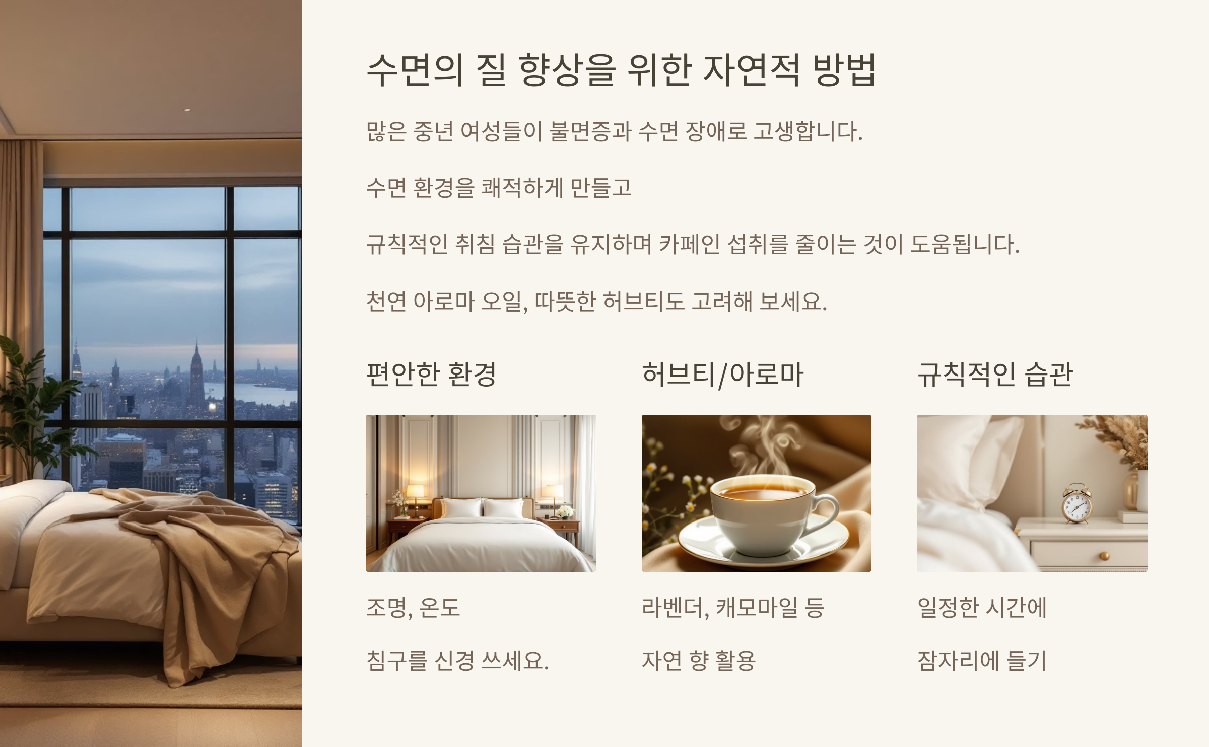 여성 갱년기 자연치유 법