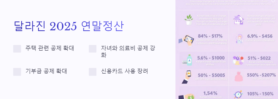 달라진 2025연말정산