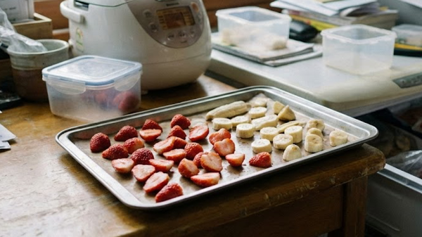 과일 해동하는 모습