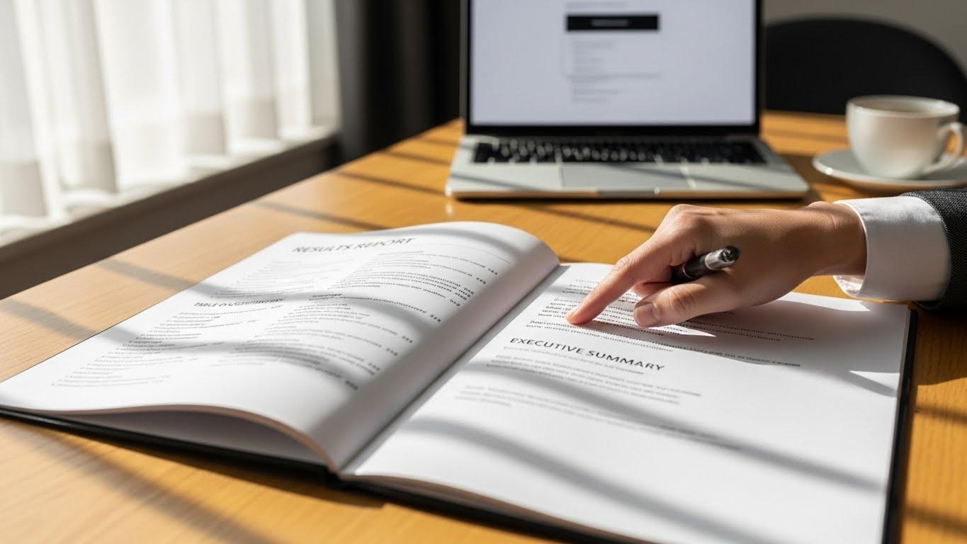 결과보고서 목차