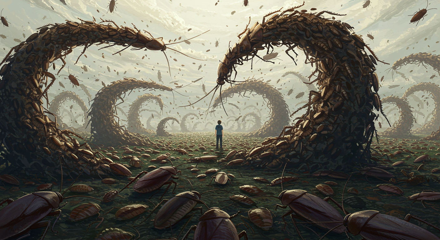 바퀴벌레가 누군가를 따라다니는 꿈