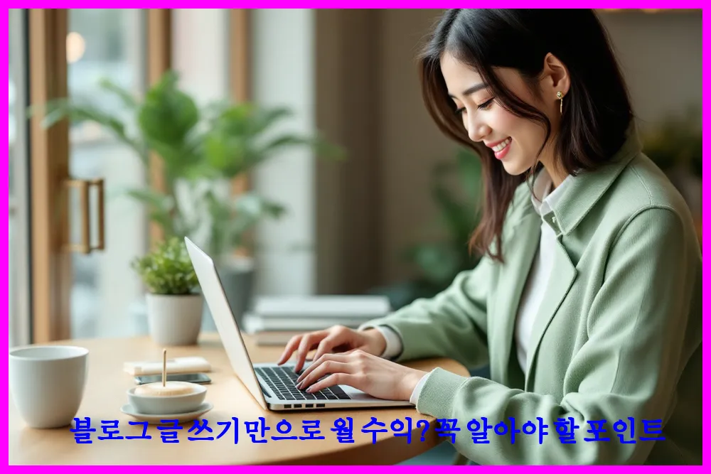 블로그 글 쓰기만으로 월 수익? 꼭 알아야 할 포인트