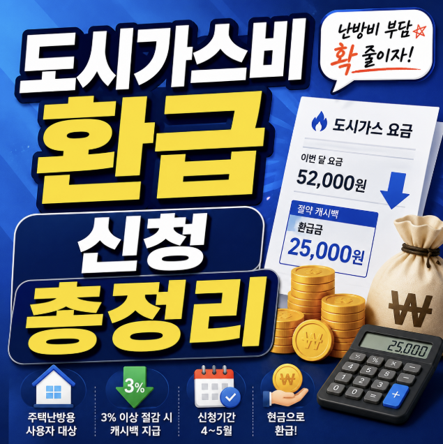 도시가스비 환급
