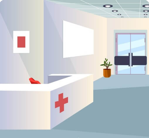 응급실 접수처와 정경