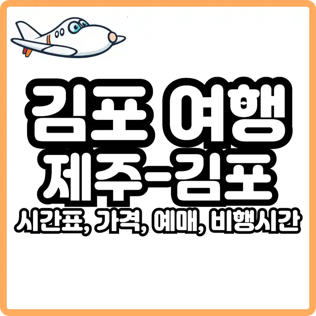 제주 김포 비행기