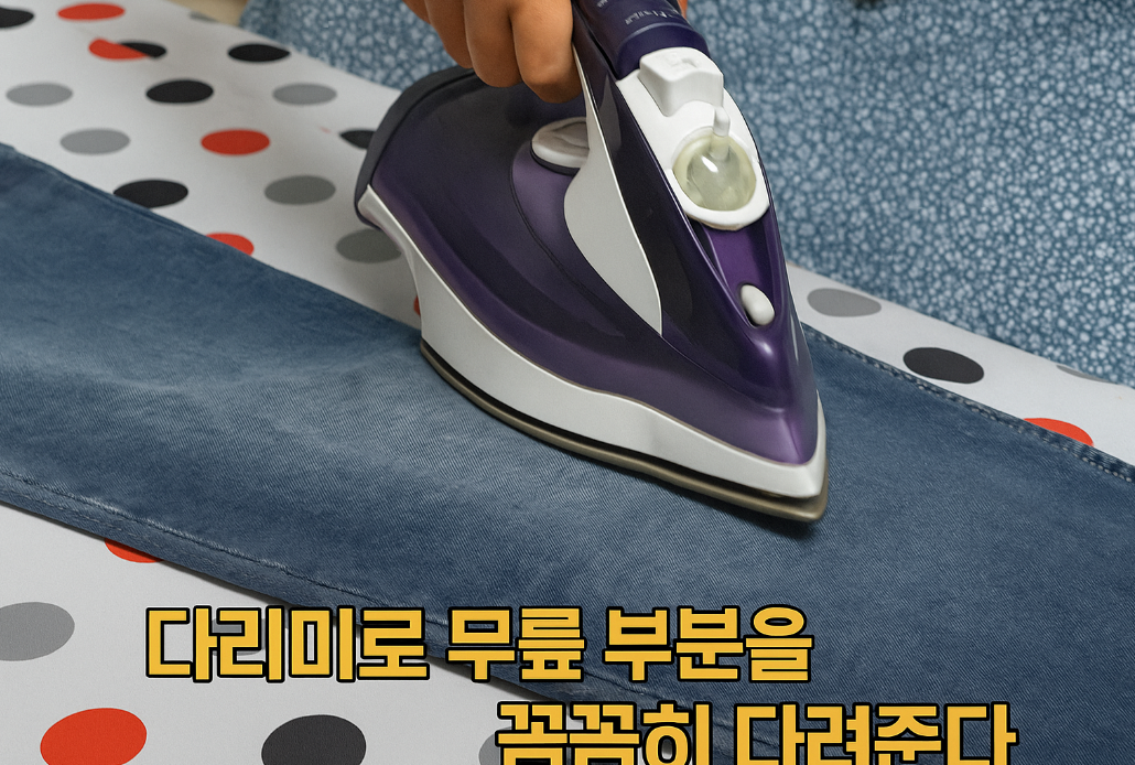 무릎나온 청바지 복구 방법